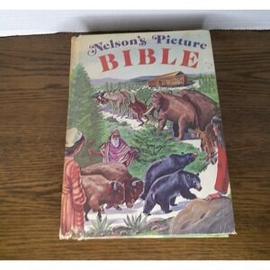 Nelsons Picture Bible Story 1973 JF Allen Thomas Illustrated Old & New Testament